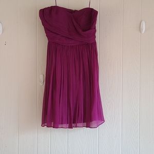 J Crew strapless chiffon dress